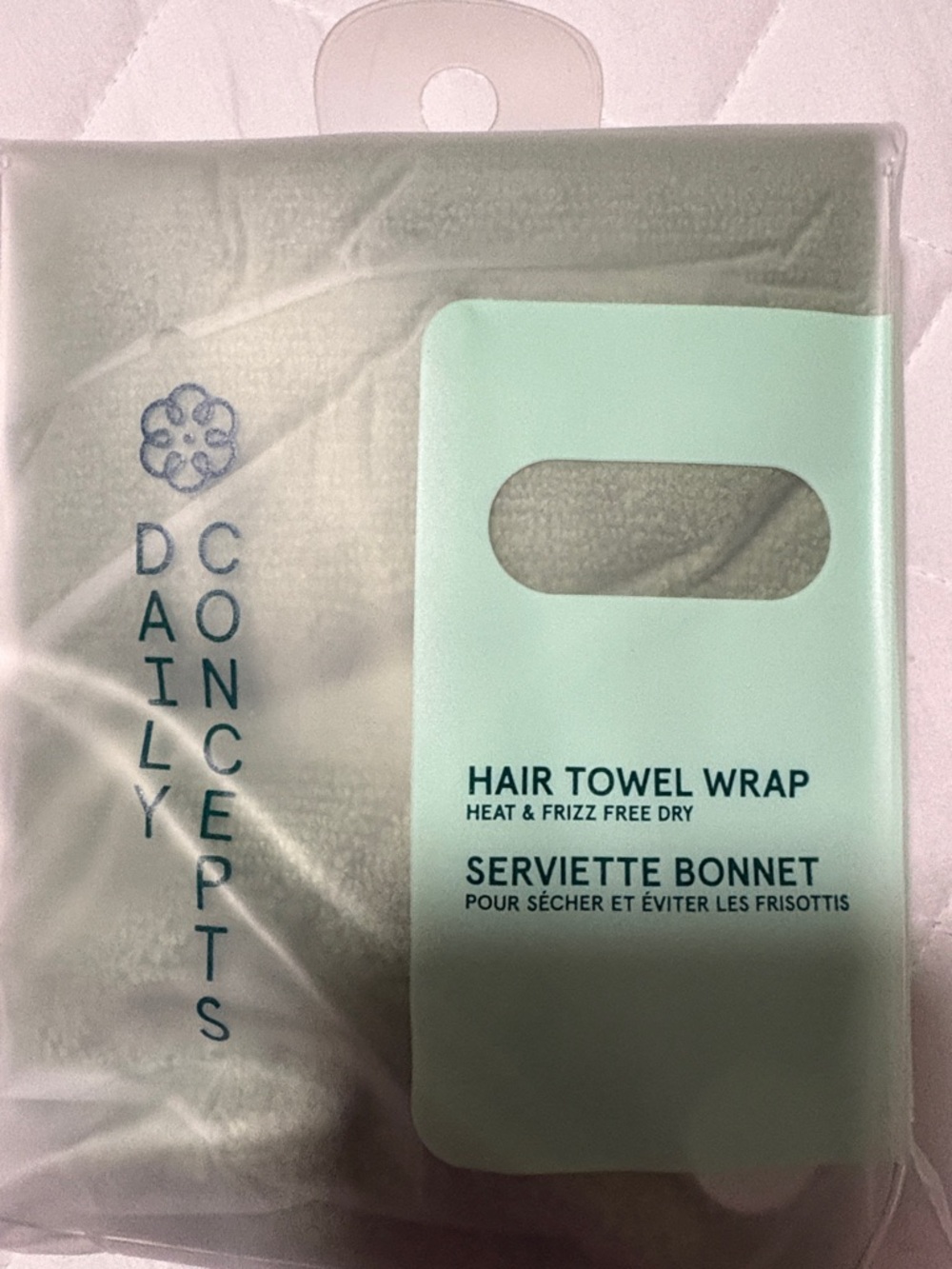 Daily Concepts Mint Hair Towel Wrap